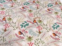 New Forest Rotkehlchen Robin floral Winter - von Lewis and Irene